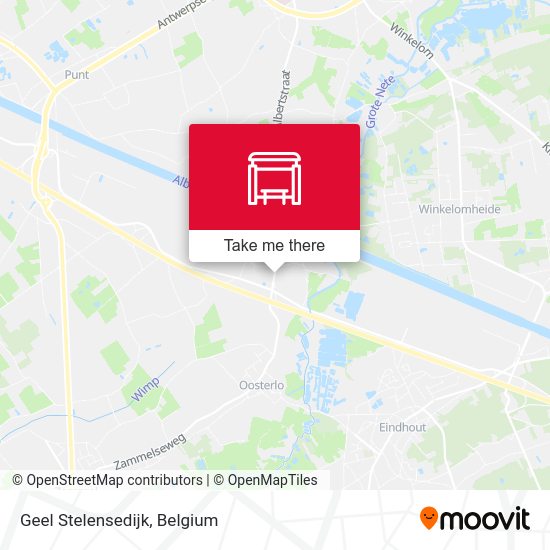 Geel Stelensedijk map