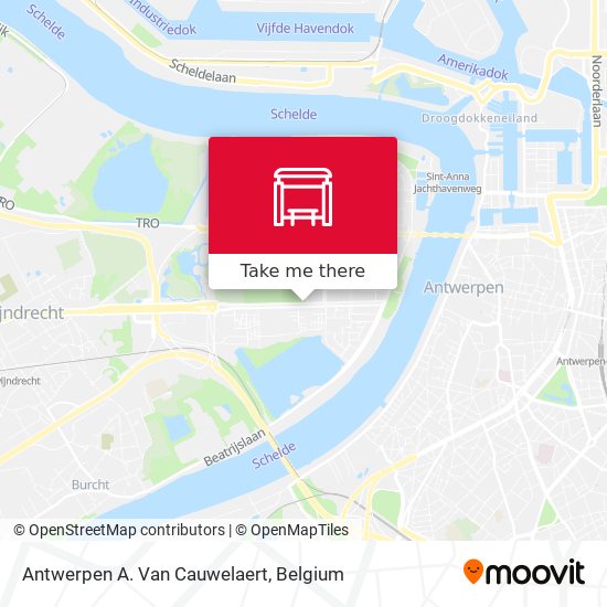 Antwerpen A. Van Cauwelaert map