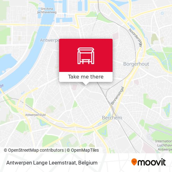 Antwerpen Lange Leemstraat map