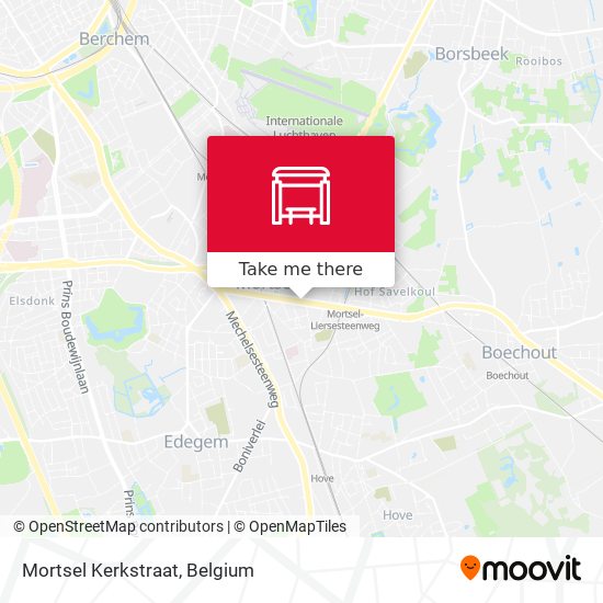Mortsel Kerkstraat map