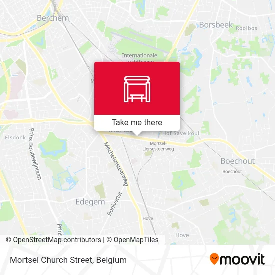 Mortsel Church Street map