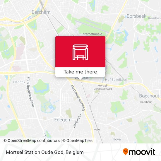 Mortsel Station Oude God map