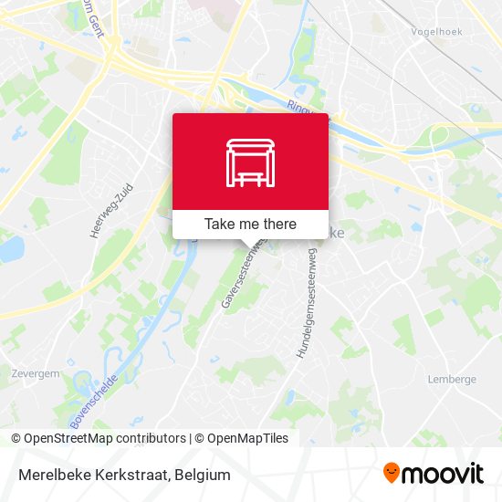 Merelbeke Kerkstraat plan