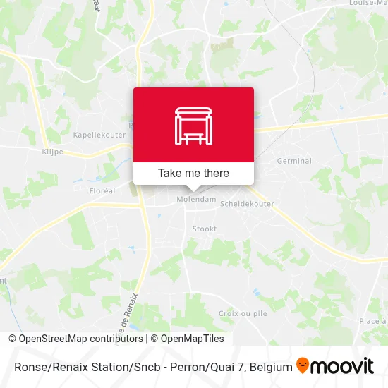 Ronse / Renaix Station / Sncb - Perron / Quai 7 map