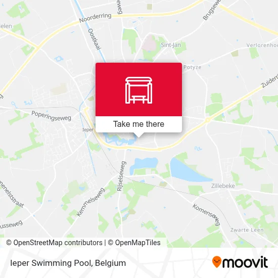 Ieper Swimming Pool map