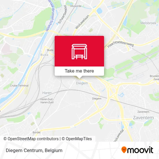 Diegem Centrum map