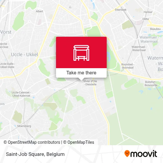 Saint-Job Square map