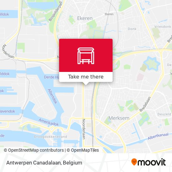 Antwerpen Canadalaan map