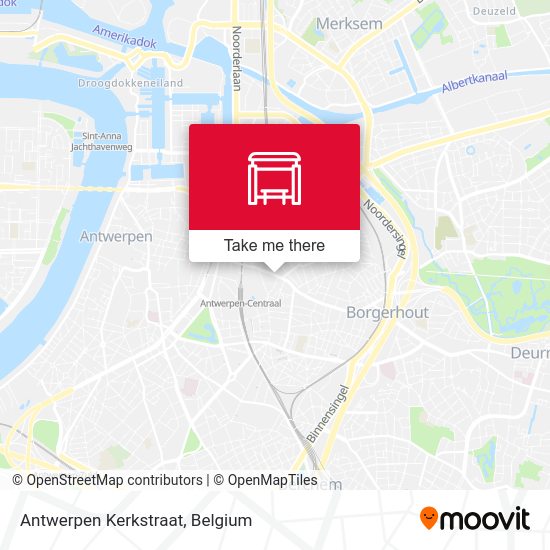 Antwerpen Kerkstraat plan