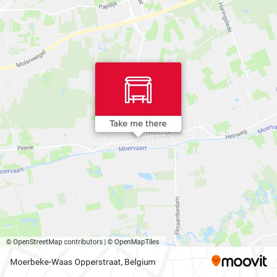 Moerbeke-Waas Opperstraat map