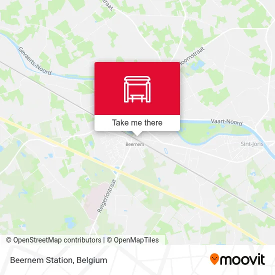 Beernem Station map