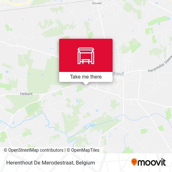 Herenthout De Merodestraat map