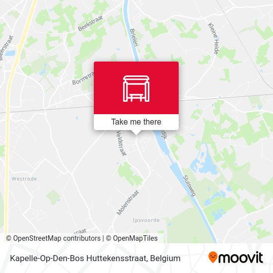 Kapelle-Op-Den-Bos Huttekensstraat plan