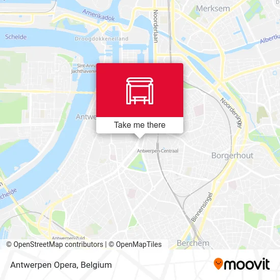 Antwerpen Opera map