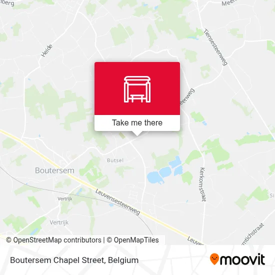 Boutersem Chapel Street map