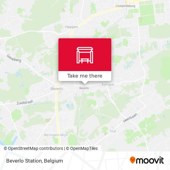 Beverlo Station map