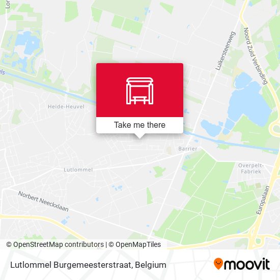 Lutlommel Burgemeesterstraat map