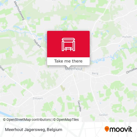Meerhout Jagersweg map