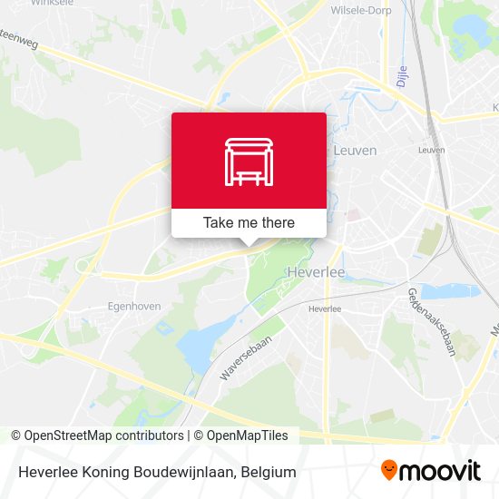 Heverlee Koning Boudewijnlaan map
