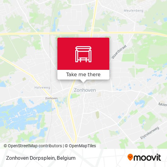 Zonhoven Dorpsplein map