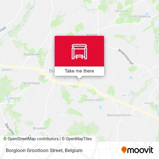 Borgloon Grootloon Street map