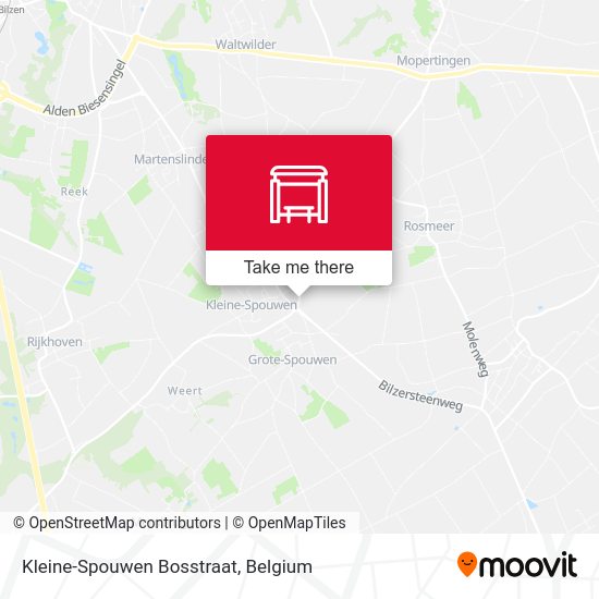Kleine-Spouwen Bosstraat map