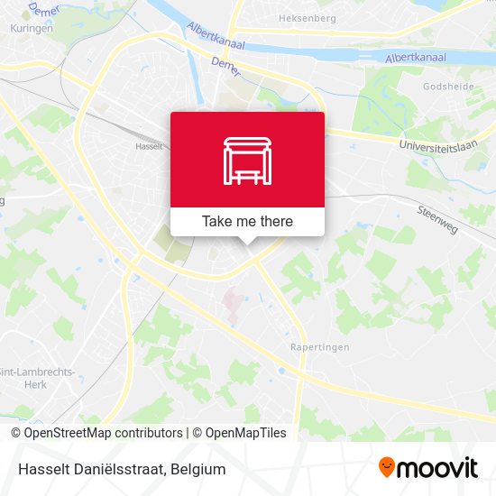 Hasselt Daniëlsstraat map