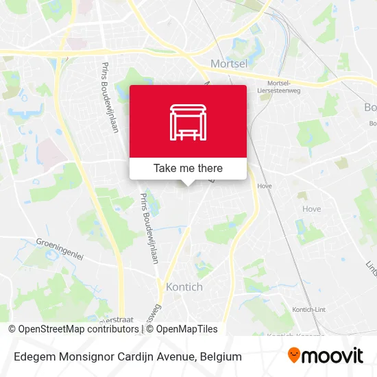 Edegem Monsignor Cardijn Avenue map