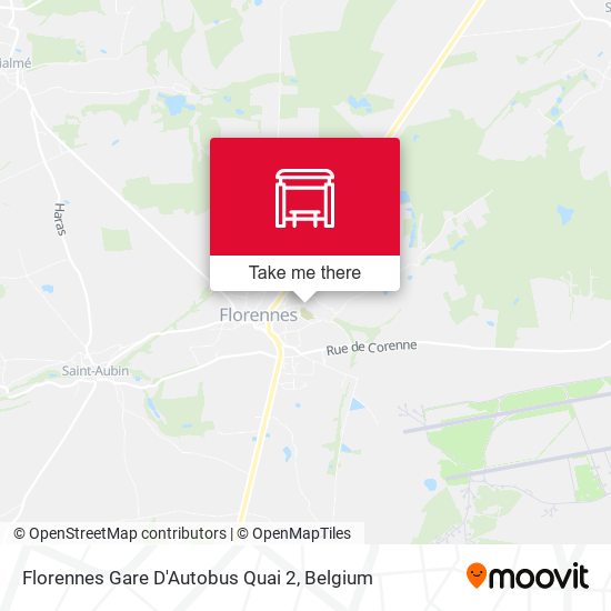 Florennes Gare D'Autobus Quai 2 plan
