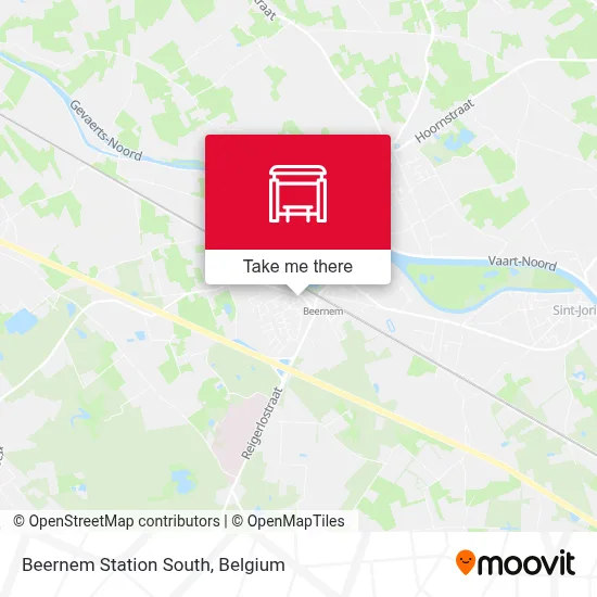 Beernem Station South map