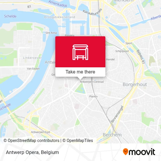 Antwerp Opera map