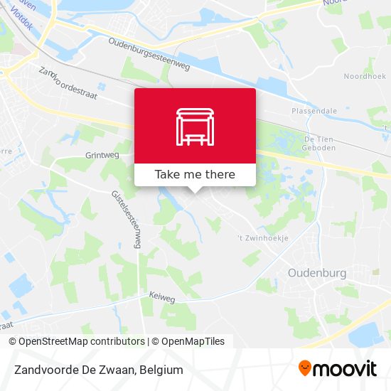 Zandvoorde De Zwaan map