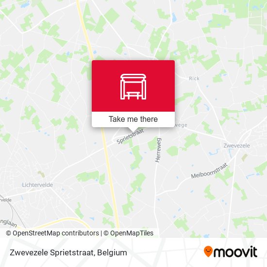 Zwevezele Sprietstraat plan