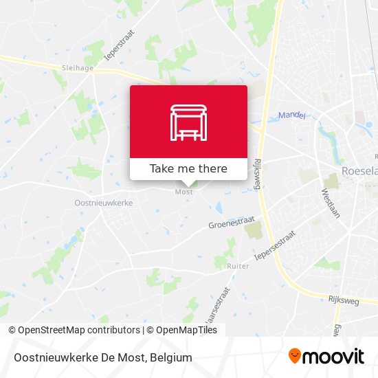 Oostnieuwkerke De Most plan