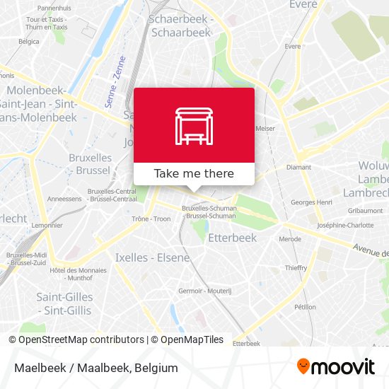 Maelbeek / Maalbeek map