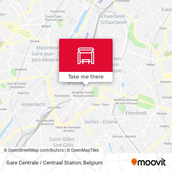 Gare Centrale / Centraal Station map