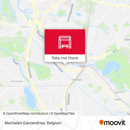 Mechelen Ganzendries map