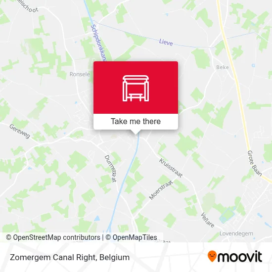 Zomergem Canal Right map