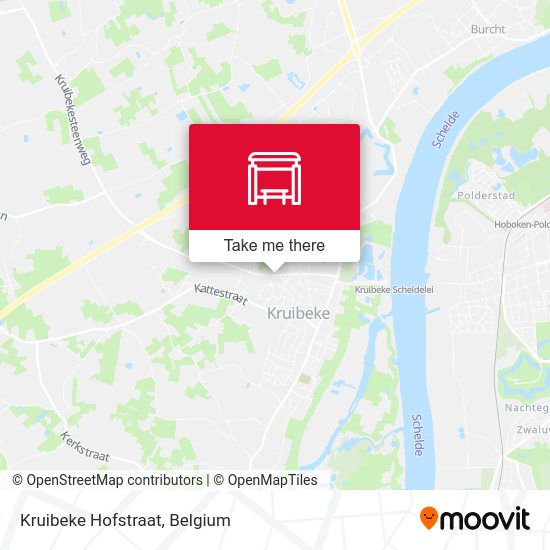 Kruibeke Hofstraat map