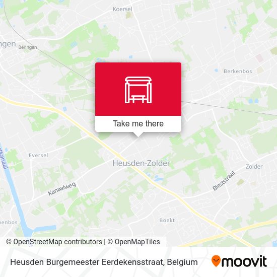 Heusden Burgemeester Eerdekensstraat map
