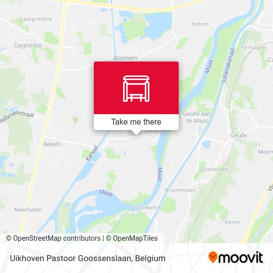 Uikhoven Pastoor Goossenslaan map
