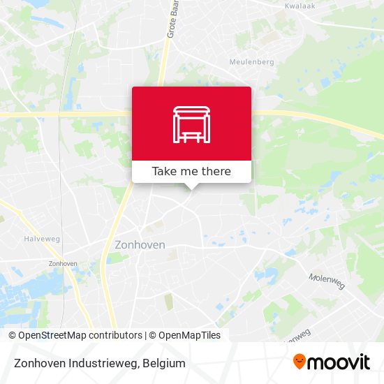 Zonhoven Industrieweg map