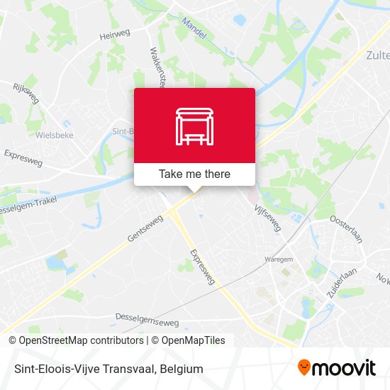 Sint-Eloois-Vijve Transvaal map
