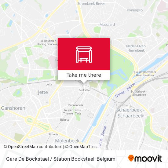Gare De Bockstael / Station Bockstael plan