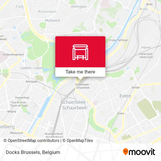 Docks Brussels map