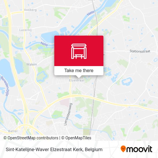 Sint-Katelijne-Waver Elzestraat Kerk map