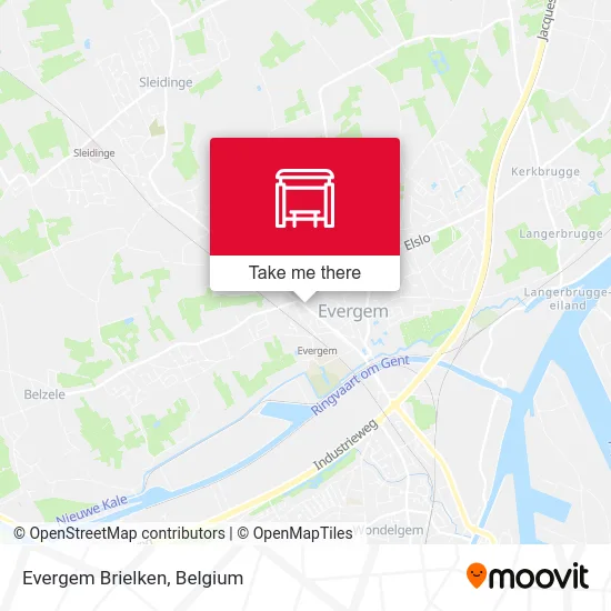 Evergem Brielken map