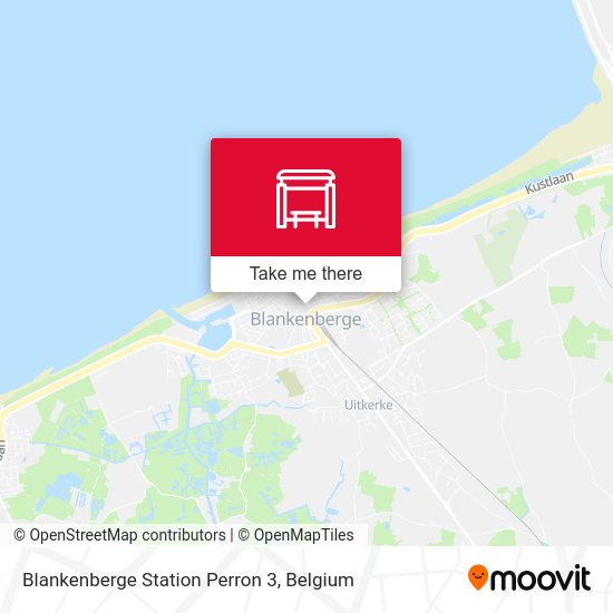 Blankenberge Station Perron 3 plan