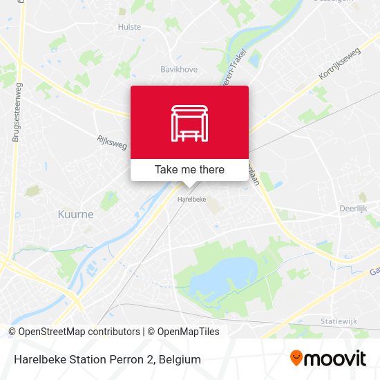 Harelbeke Station Perron 2 map