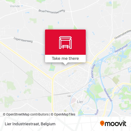 Lier Industriestraat map